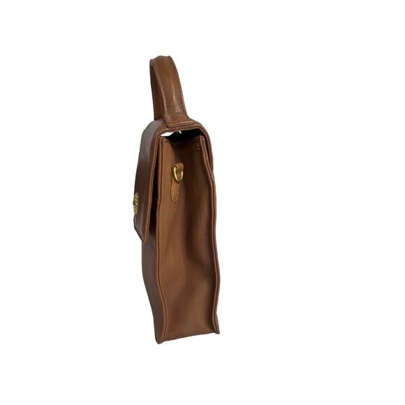 Fossil Women's Brown Leather Gold Tone Crossbody Bag With Magnetic Lock Sz S - Picture 4 of 10